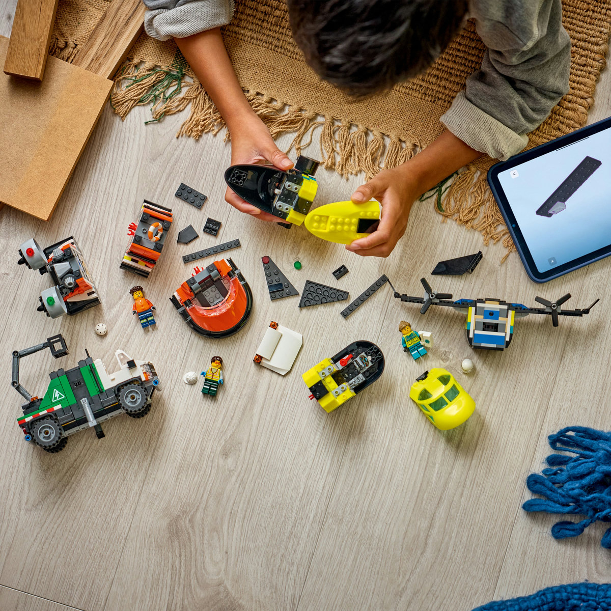 LEGO City Airplane, Service Truck & Hovercraft Remix για 7+ Ετών 990τμχ 60505 - Image 7