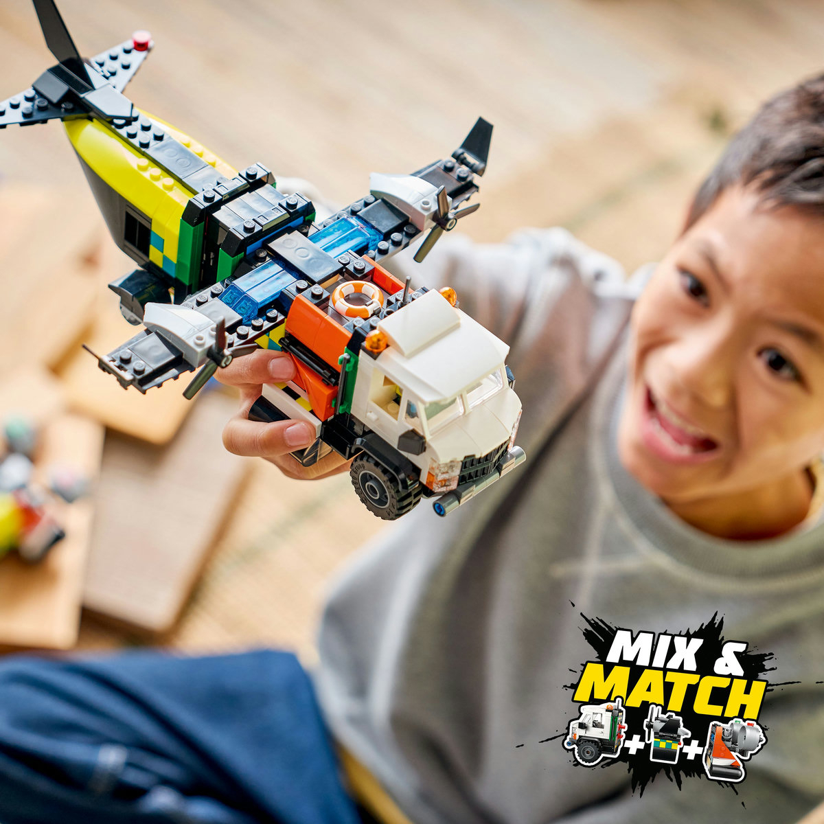 LEGO City Airplane, Service Truck & Hovercraft Remix για 7+ Ετών 990τμχ 60505 - Image 10