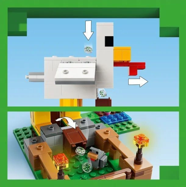 LEGO Minecraft Chicken Farm για 7+ Ετών 233τμχ 21585 - Image 5
