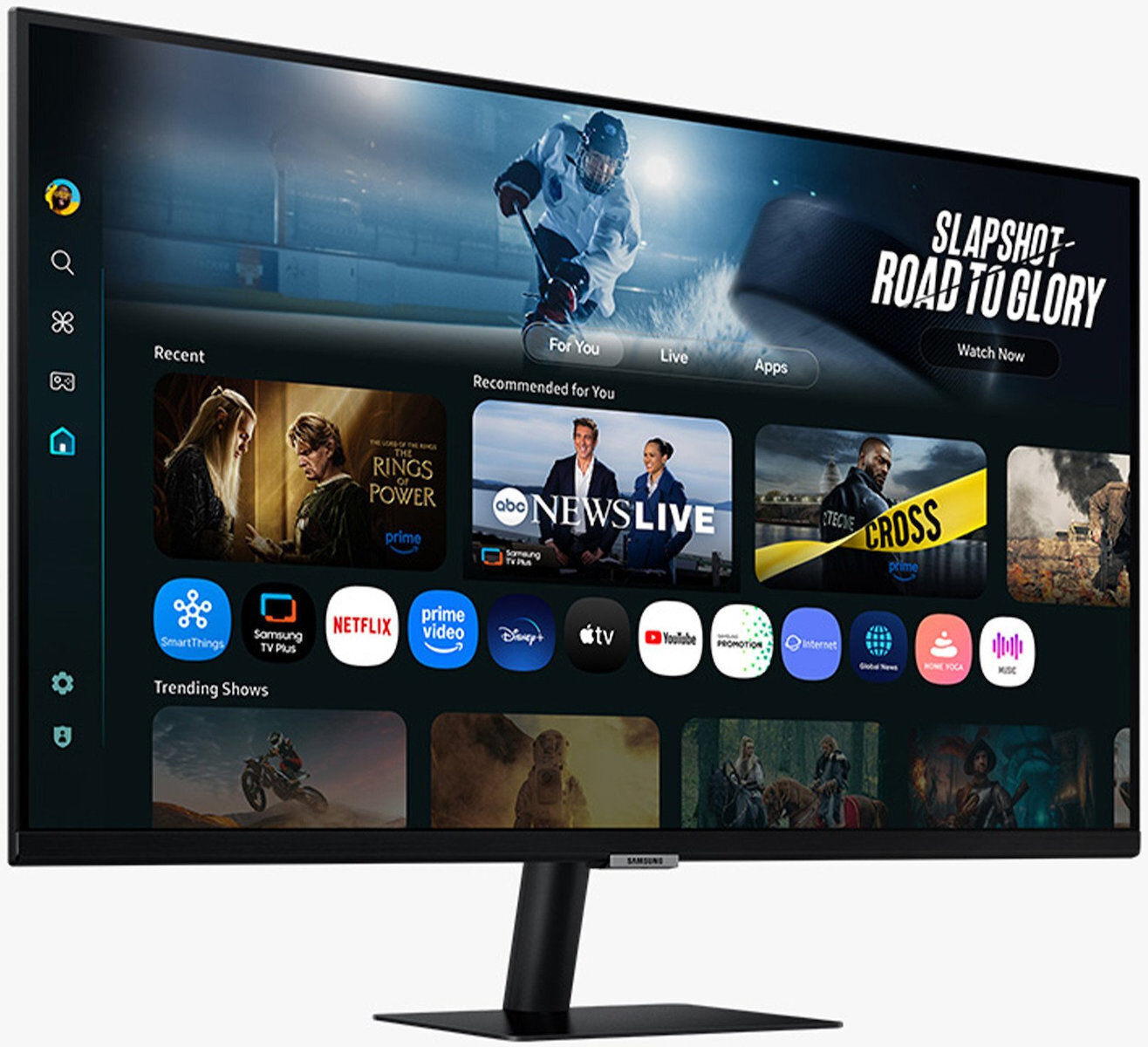 Samsung M7 M70F VA HDR Smart Monitor 43" 4K 3840x2160 με Χρόνο Απόκρισης 4ms GTG - Image 2