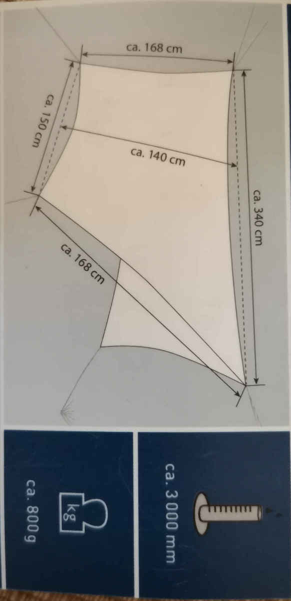 Amazonas AZ-3080010 Traveller Tarp Σκίαστρο Παραλίας Πράσινο 340εκ. AZ-3080010 - Image 10