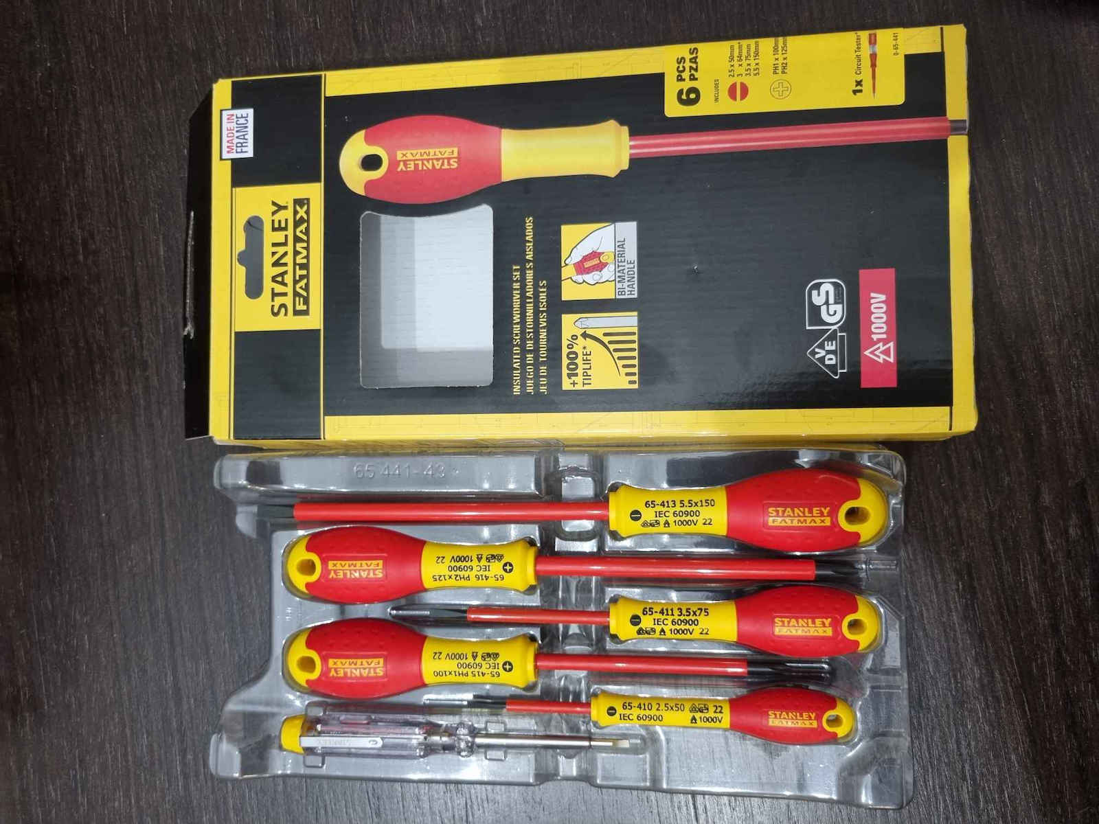 Stanley Σετ 6 Κατσαβίδια Ηλεκτρολόγου VDE 1000V Fatmax 0-65-443 - Image 6