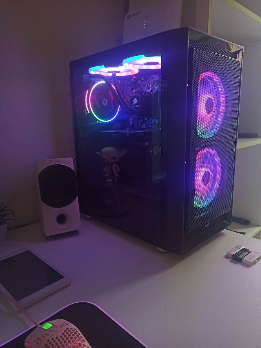 Aerocool Graphite ARGB Gaming Midi Tower Κουτί Υπολογιστή με Πλαϊνό Παράθυρο Μαύρο - Image 11