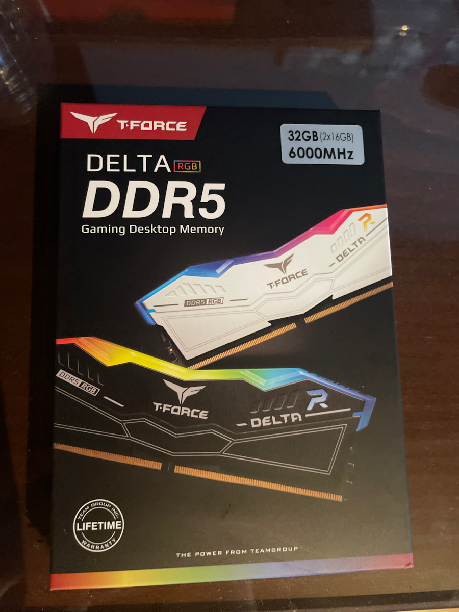 TeamGroup Delta RGB White DDR5 64GB RAM με 2x32GB Modules και Ταχύτητα 6000 για Desktop FF4D564G6000HC38ADC01 - Image 6