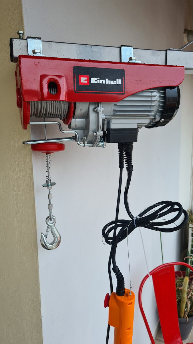 Einhell Ηλεκτρικό Παλάγκο ΤC-EH 500 για Φορτίο Βάρους έως 500kg σε Κόκκινο Χρώμα 2255140 - Image 8