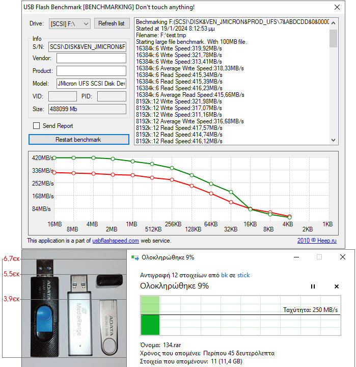 MediaRange MR1904 512GB USB 3.0 Stick Λευκό - Image 6