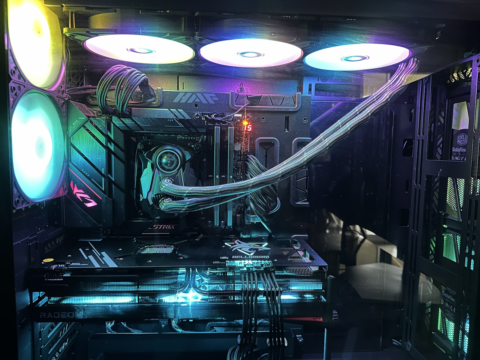 CoolerMaster HAF700 EVO Gaming Full Tower Κουτί Υπολογιστή με Πλαϊνό Παράθυρο και RGB Φωτισμό Titanium Grey - Image 8