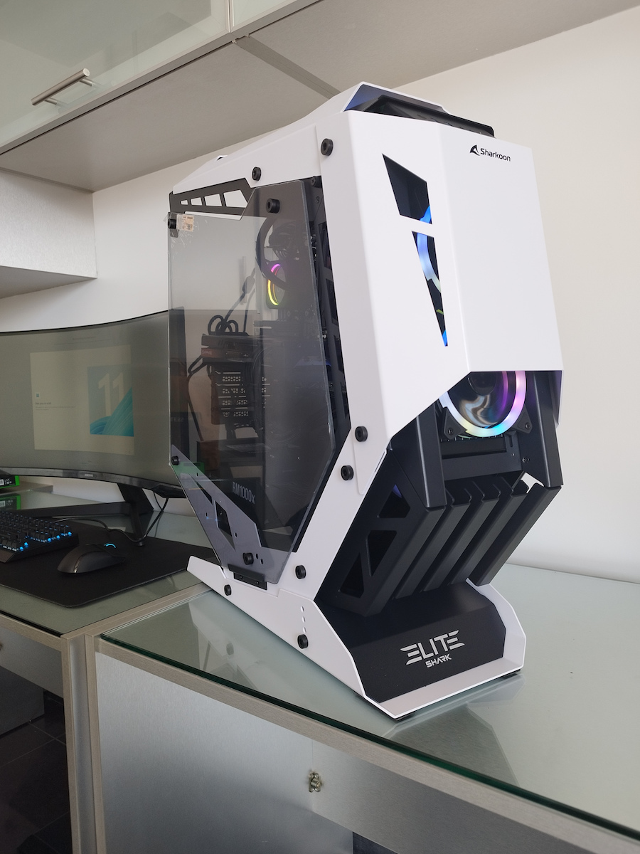 Sharkoon Elite Shark CA700 Gaming Midi Tower Κουτί Υπολογιστή με Πλαϊνό Παράθυρο Μαύρο - Image 7