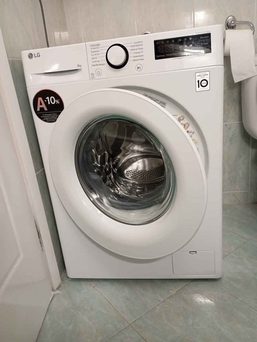 LG Πλυντήριο Ρούχων 10kg με Τεχνολογία Ατμού 1400 Στροφών AI DD F4R3010NSWW - Image 11