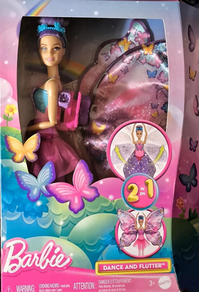 Barbie Μπαλαρίνα Πεταλούδα Κούκλα για 3+ Ετών 30εκ. HXJ10 - Image 8