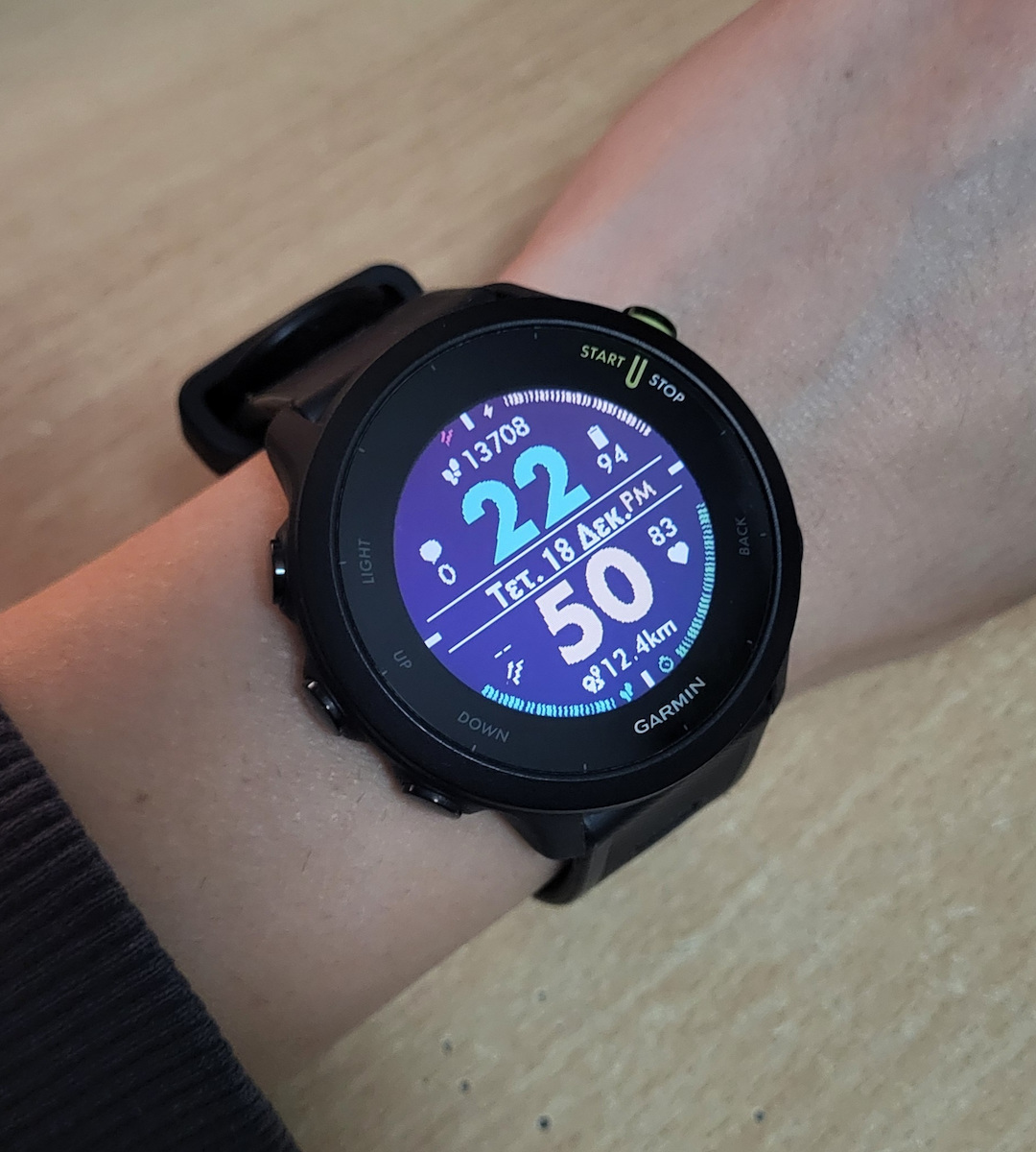 Garmin Forerunner 55 42mm Αδιάβροχο Smartwatch με Παλμογράφο (Aqua) - Image 12