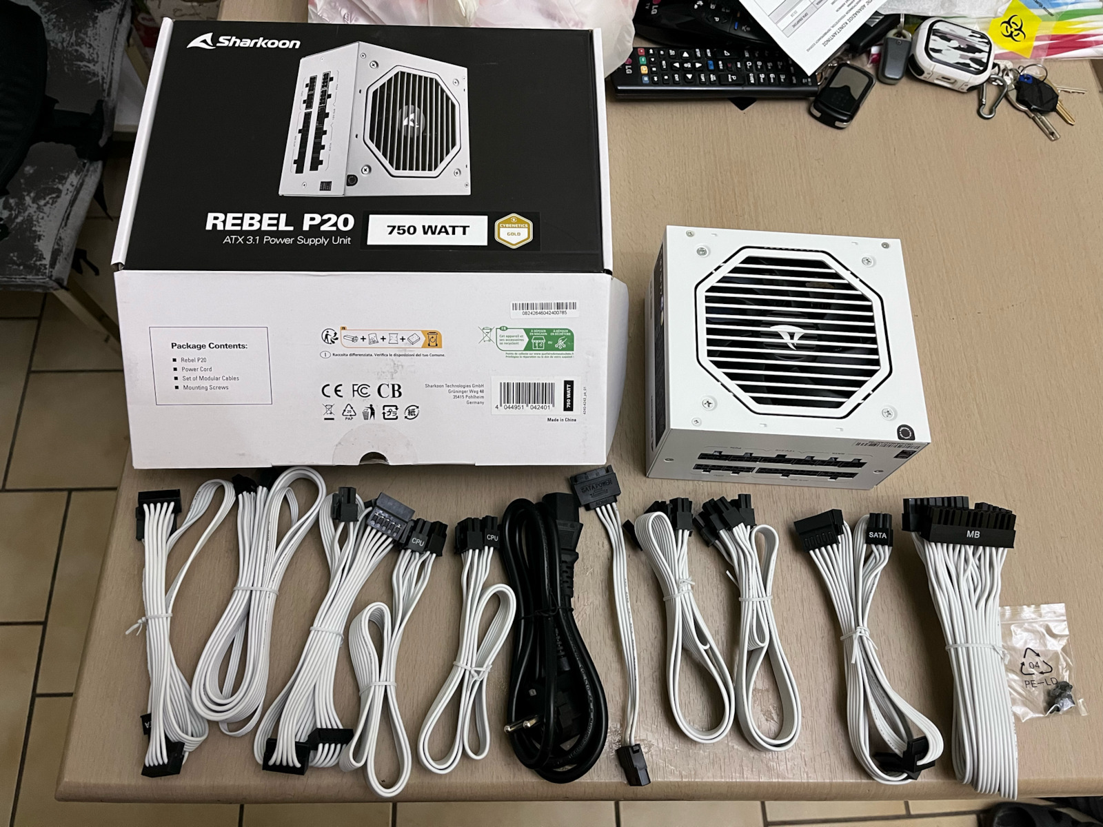 Sharkoon Rebel P20 1200W Λευκό Τροφοδοτικό Υπολογιστή Full Modular - Image 8