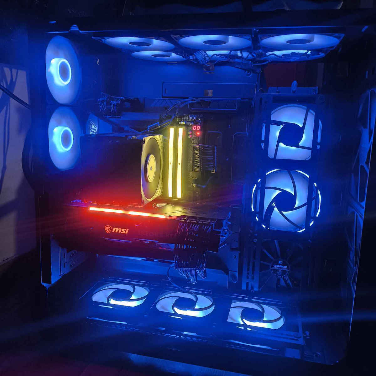 CoolerMaster HAF700 EVO Gaming Full Tower Κουτί Υπολογιστή με Πλαϊνό Παράθυρο και RGB Φωτισμό Titanium Grey - Image 11