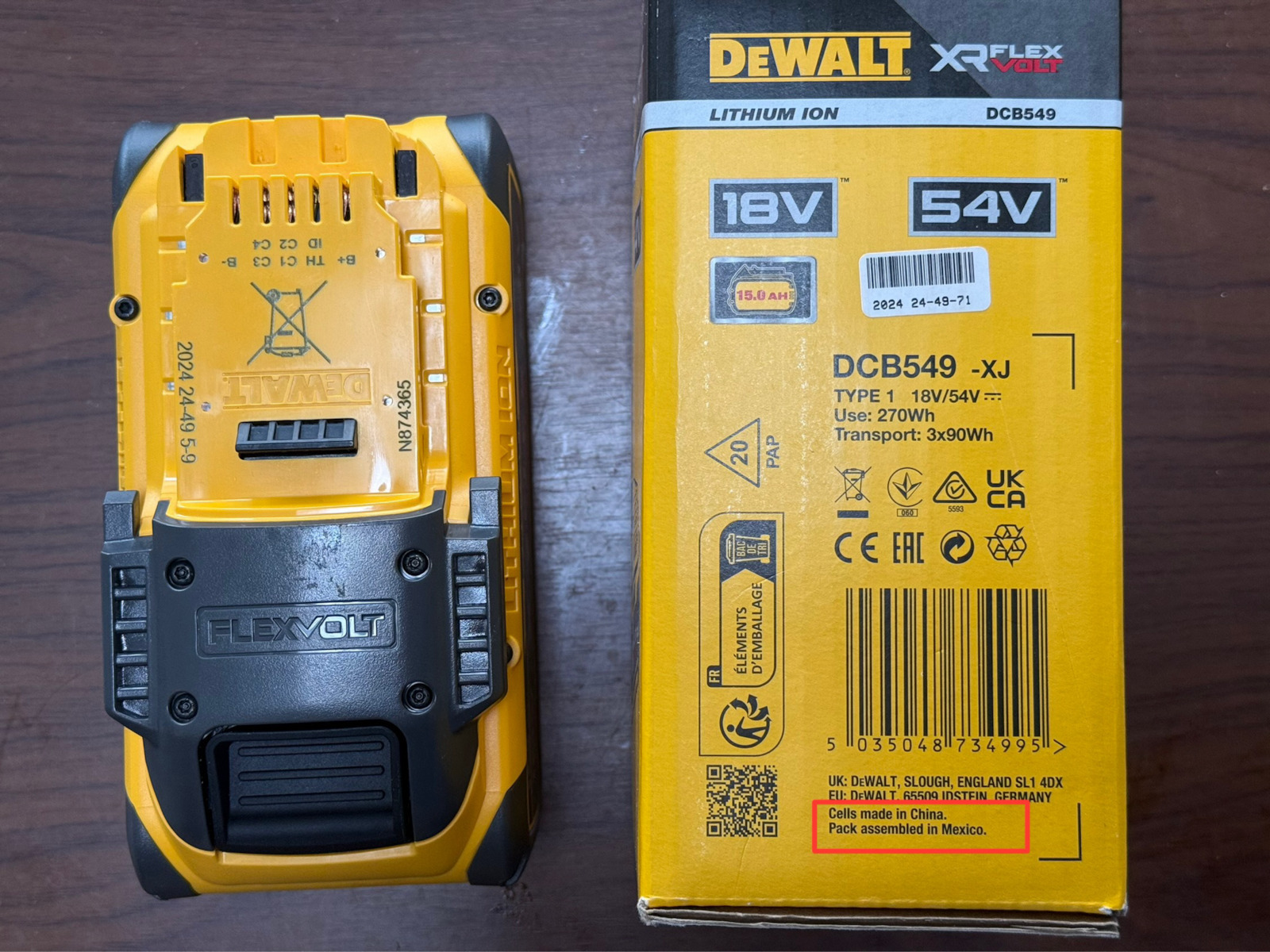 Dewalt Μπαταρία Εργαλείου Λιθίου 54V με Χωρητικότητα 6Ah DCB546 XR FlexVolt - Image 11