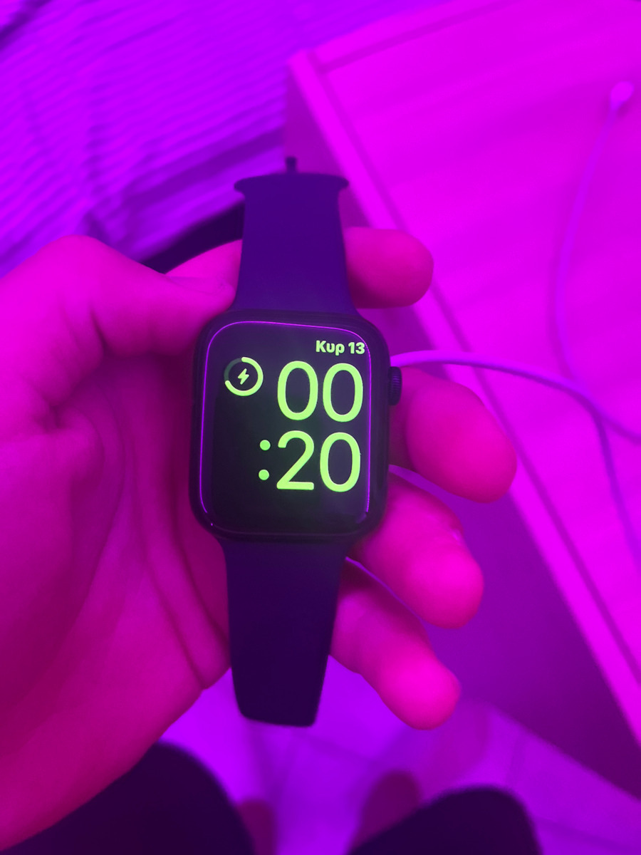 Apple Watch SE 2024 Aluminium 44mm Αδιάβροχο με Παλμογράφο (Silver με Denim Sport Band (M/L)) - Image 11