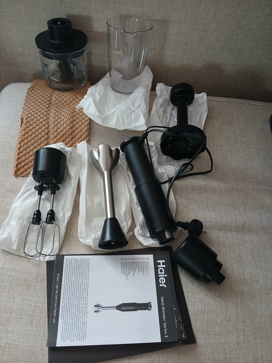 Haier HHB5B5 011 38800001 Ραβδομπλέντερ με Ανοξείδωτη Ράβδο 1000W Μαύρο - Image 17