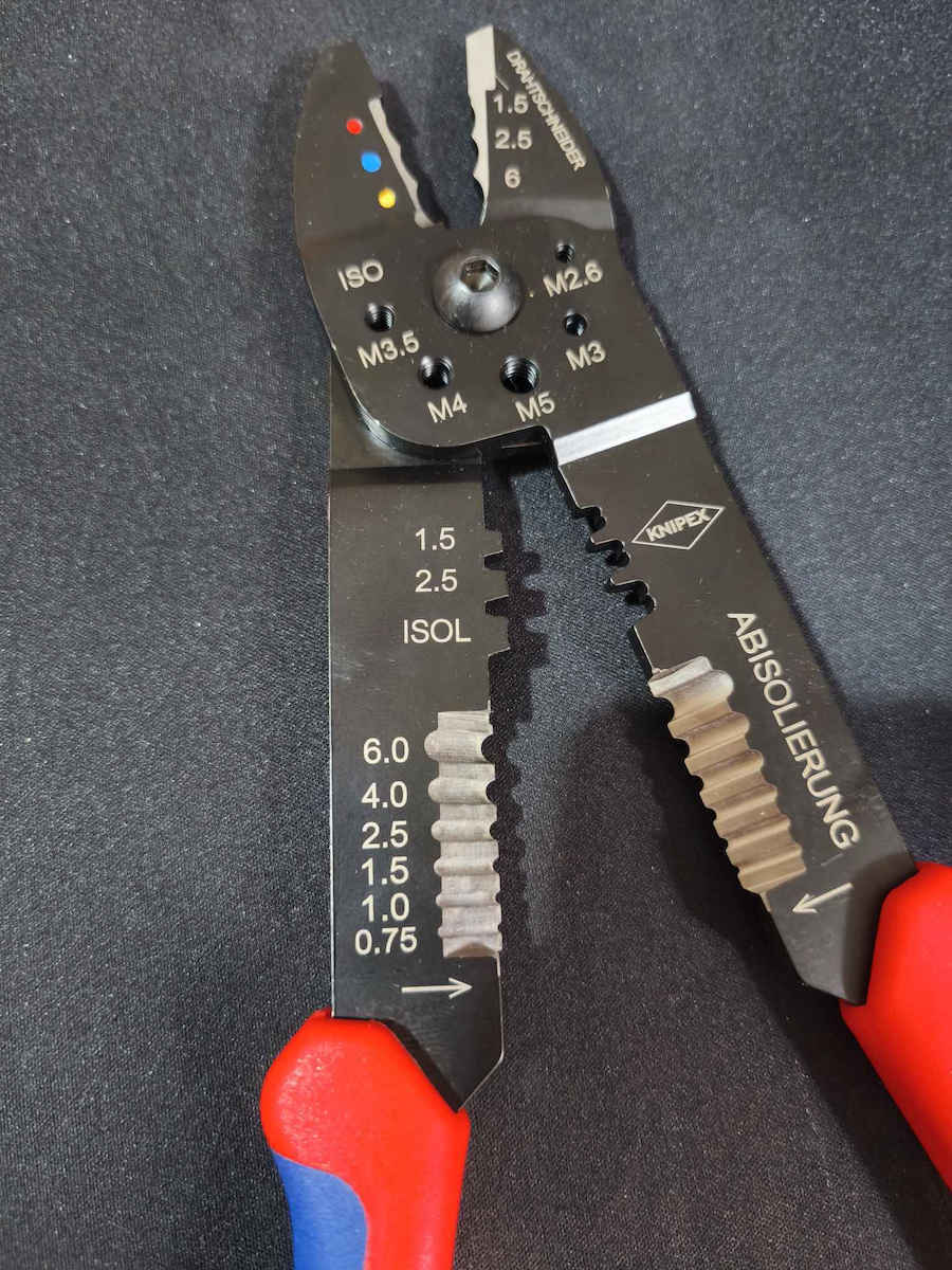 Knipex Πρέσα Ακροδεκτών Διατομής 0.5-6mm² με Απογυμνωτή (Μήκος 240mm) 97 22 240 - Image 10