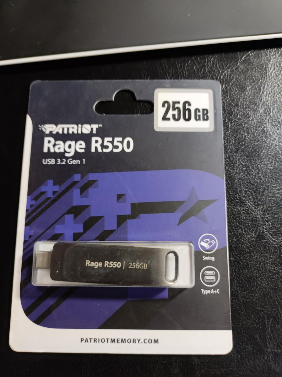 Patriot Rage 32GB USB 3.2 Stick με σύνδεση USB-A & USB-C Μαύρο - Image 7