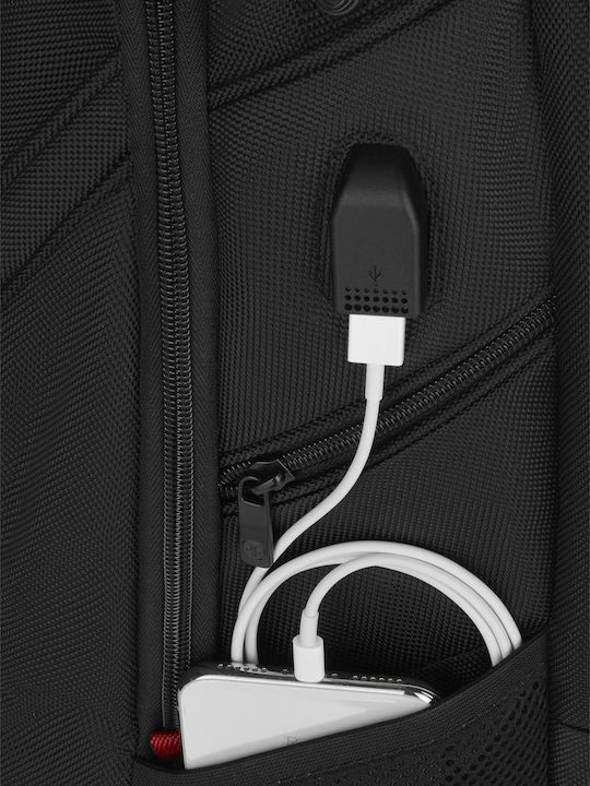 Wenger Ibex Τσάντα Πλάτης για Laptop 16" με Θύρα USB σε Μαύρο χρώμα - Image 3
