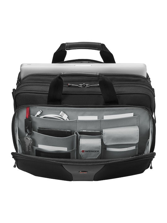Wenger Legacy Double Gusset Τσάντα Ώμου / Χειρός για Laptop 16" σε Μαύρο χρώμα - Image 5