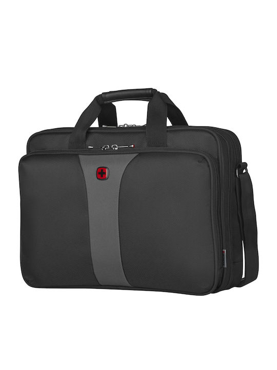 Wenger Legacy Double Gusset Τσάντα Ώμου / Χειρός για Laptop 16" σε Μαύρο χρώμα - Image 8