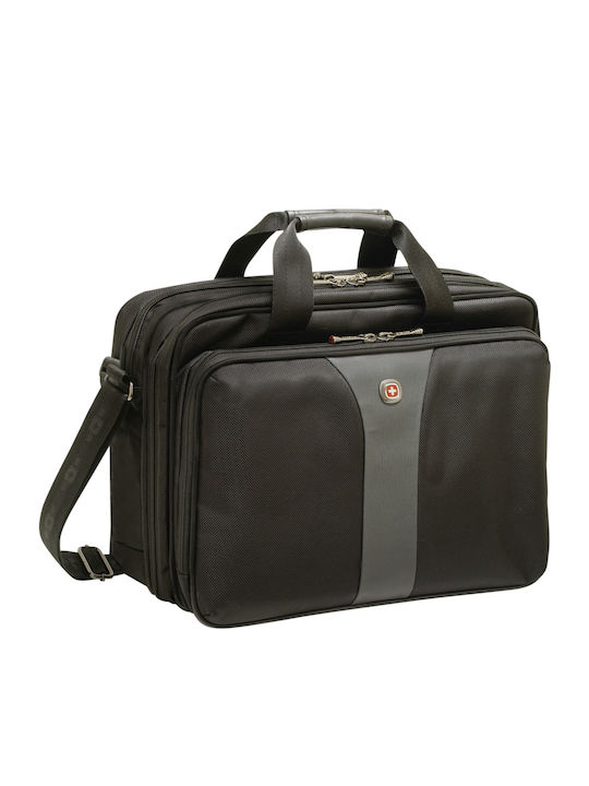 Wenger Legacy Double Gusset Τσάντα Ώμου / Χειρός για Laptop 16" σε Μαύρο χρώμα - Image 10