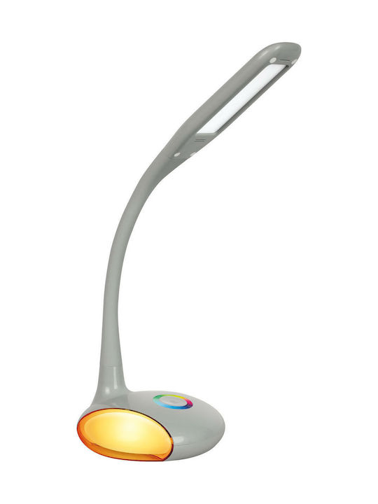 Active Jet AJE-VENUS RGB LED Φωτιστικό Γραφείου με Εύκαμπτο Βραχίονα σε Γκρι Χρώμα AJE-VENUS RGB Grey