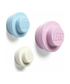 LEGO Lego Wall Bracket Παιδική Κρεμάστρα Πολλαπλών Θέσεων Πλαστική White/Light Blue/Pink 3τμχ 40161736
