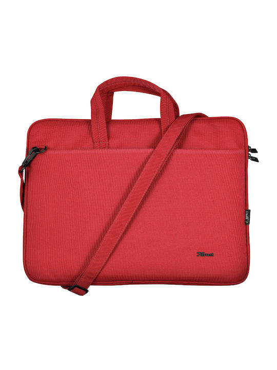 Trust Bologna Τσάντα Ώμου / Χειρός για Laptop 16" σε Κόκκινο χρώμα - Image 3