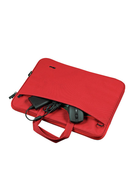 Trust Bologna Τσάντα Ώμου / Χειρός για Laptop 16" σε Κόκκινο χρώμα - Image 2