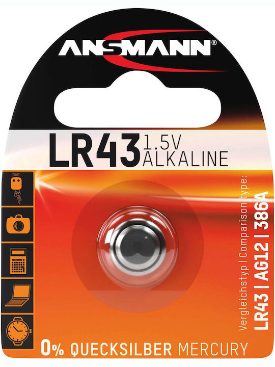 Ansmann Αλκαλική Μπαταρία Ρολογιών LR43 1.5V 1τμχ - Image 3