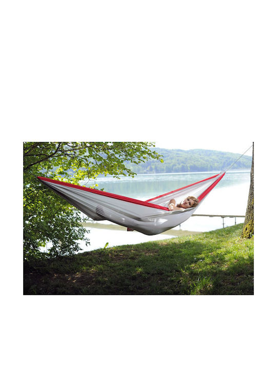 Amazonas Silk Traveller XXL Αιώρα Αλεξίπτωτο King Size Υφασμάτινη Γκρι 320x230εκ. AZ-1030190 - Image 3