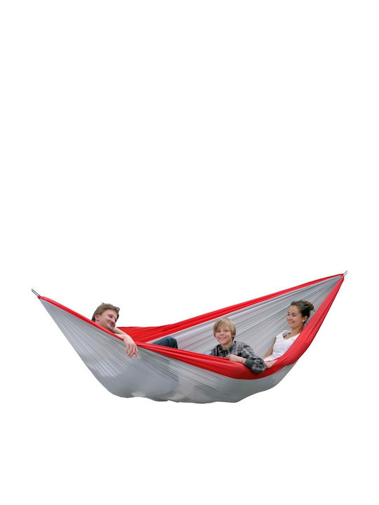 Amazonas Silk Traveller XXL Αιώρα Αλεξίπτωτο King Size Υφασμάτινη Γκρι 320x230εκ. AZ-1030190 - Image 5