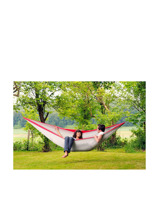 Amazonas Silk Traveller XXL Αιώρα Αλεξίπτωτο King Size Υφασμάτινη Γκρι 320x230εκ. AZ-1030190 - Image 7