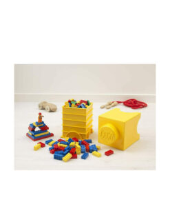 Alternative view of LEGO Παιδικό Κουτί Αποθήκευσης από Πλαστικό 1-Stud Κίτρινο 12x12x18cm 40011732