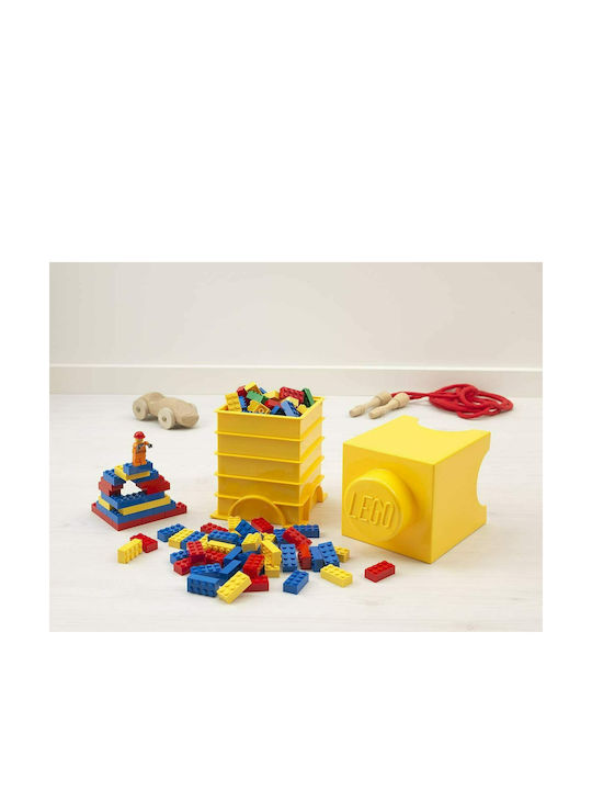 LEGO Παιδικό Κουτί Αποθήκευσης από Πλαστικό 1-Stud Κίτρινο 12x12x18cm 40011732 - Image 2