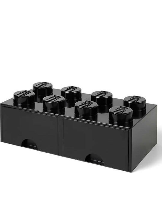 LEGO Παιδικό Κουτί Αποθήκευσης από Πλαστικό 8 Knobs Μαύρο 50x25x17cm 40061733 - Image 3
