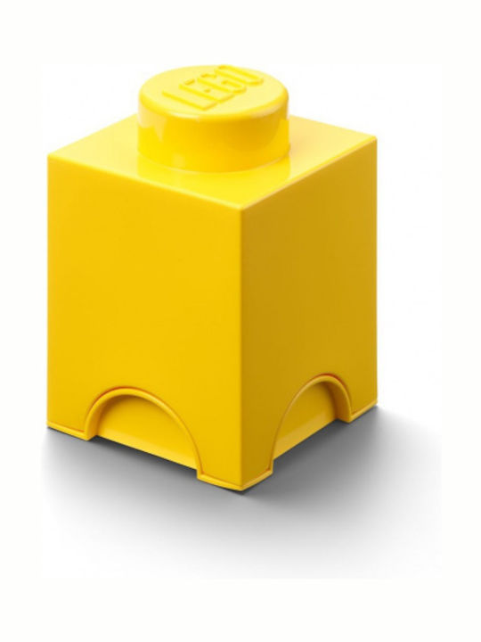 LEGO Παιδικό Κουτί Αποθήκευσης από Πλαστικό 1-Stud Κίτρινο 12x12x18cm 40011732 - Image 3