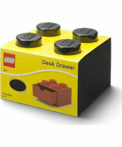 Alternative view of LEGO Παιδικό Κουτί Αποθήκευσης από Πλαστικό 4 Knobs Μαύρο 15x15x11cm 40201733