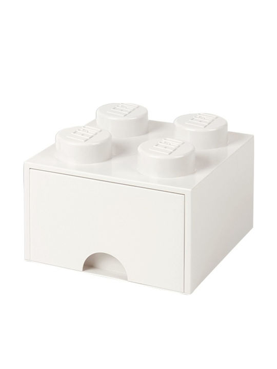 LEGO Παιδικό Κουτί Αποθήκευσης από Πλαστικό 4 Knobs Λευκό 22x22x17cm 40051735 - Image 2