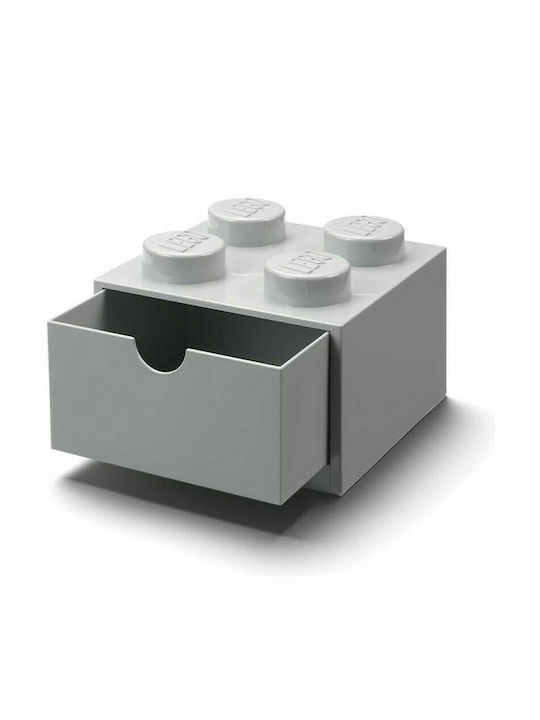 LEGO Παιδικό Κουτί Αποθήκευσης από Πλαστικό 4 Knobs Γκρι 32x16x11cm 40201740 - Image 2
