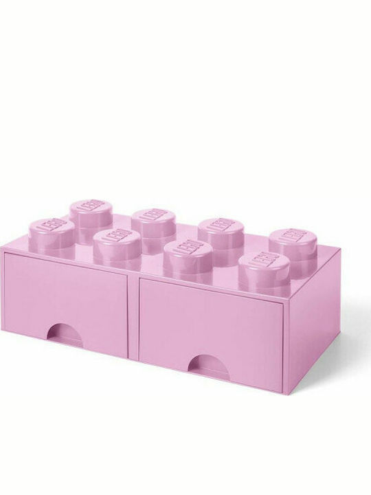 LEGO Παιδικό Κουτί Αποθήκευσης από Πλαστικό 8 Knobs Ροζ 50x25x17cm 40061738 - Image 2
