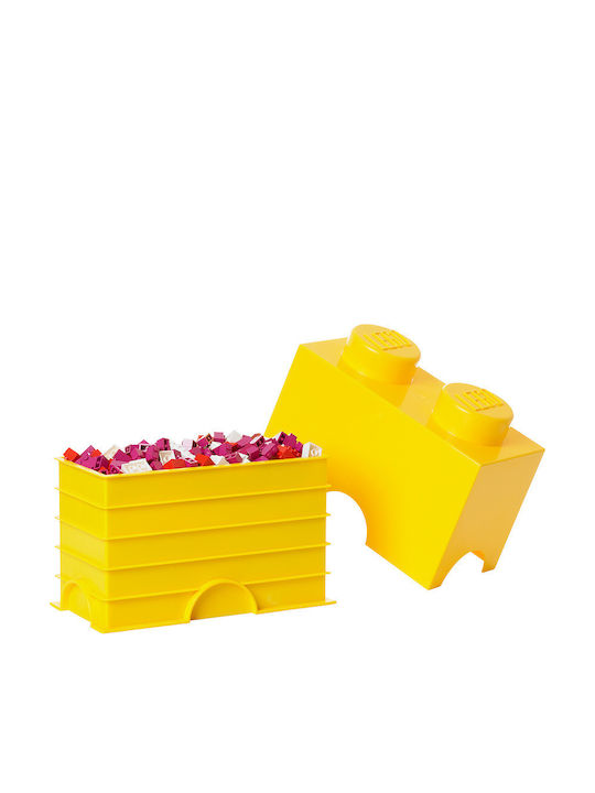 LEGO Παιδικό Κουτί Αποθήκευσης από Πλαστικό 2-Stud Κίτρινο 25x12x18cm 40021732 - Image 2