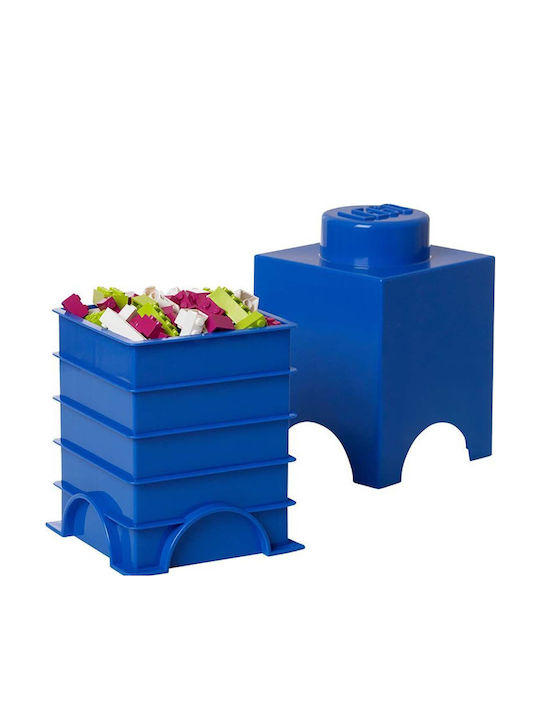 LEGO Παιδικό Κουτί Αποθήκευσης από Πλαστικό 1-Stud Μπλε 12x12x18cm 40011731 - Image 2
