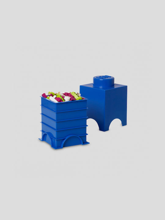 LEGO Παιδικό Κουτί Αποθήκευσης από Πλαστικό 1-Stud Μπλε 12x12x18cm 40011731 - Image 3
