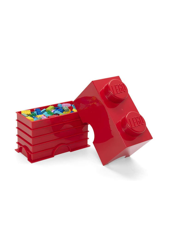 LEGO Παιδικό Κουτί Αποθήκευσης από Πλαστικό 2-Stud Κόκκινο 25x12x18cm 40021730 - Image 3