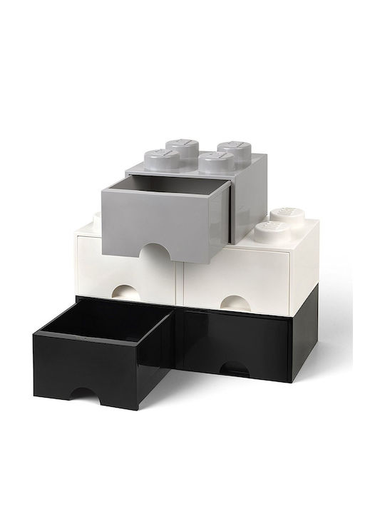 LEGO Παιδικό Κουτί Αποθήκευσης από Πλαστικό 4 Knobs Μαύρο 22x22x17cm 40051733 - Image 3