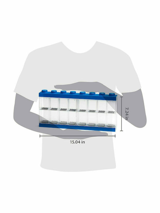 LEGO Παιδικό Κουτί Αποθήκευσης από Πλαστικό Display Case 16 Μπλε 38x18cm 40660005 - Image 4