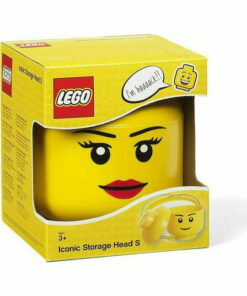 Alternative view of LEGO Παιδικό Κουτί Αποθήκευσης από Πλαστικό Head Κίτρινο 10x10x11cm 40331725