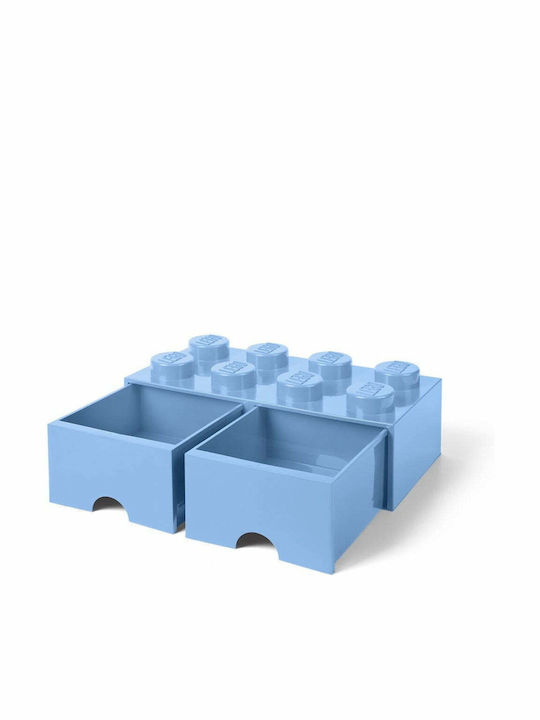 LEGO Παιδικό Κουτί Αποθήκευσης από Πλαστικό 8 Knobs Γαλάζιο 50x25x17cm 40061736 - Image 3